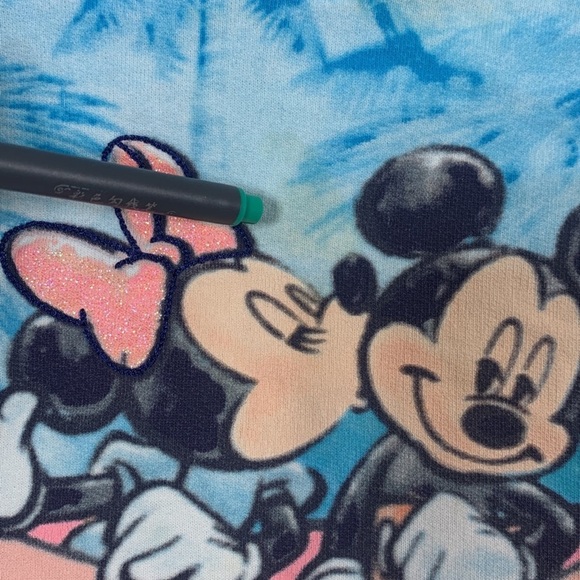 Disney Parks Resorts Pullover Hoodie Girls size XXS Minnie Mickey Palm trees - Picture 10 of 12